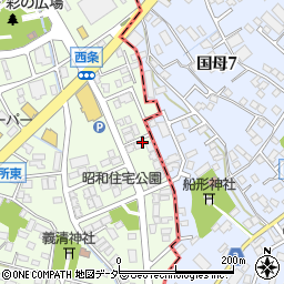 西甲府住宅株式会社　昭和モデルハウス周辺の地図