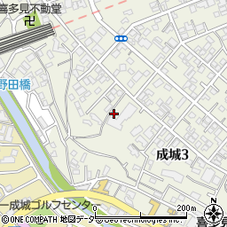東京都世田谷区成城3丁目周辺の地図