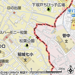 東京都稲城市矢野口2017周辺の地図