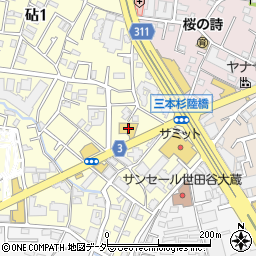 東京世田谷砧周辺の地図