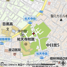 祐天寺公衆トイレ周辺の地図