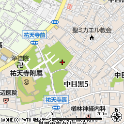 東京都目黒区中目黒5丁目周辺の地図