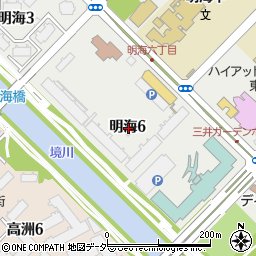 千葉県浦安市明海6丁目周辺の地図