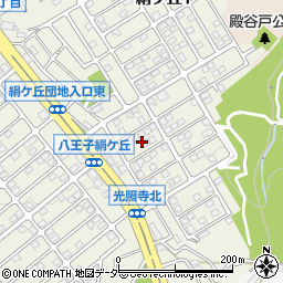 東京都八王子市絹ケ丘1丁目59周辺の地図