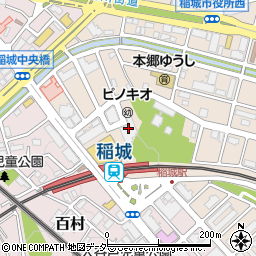 稲城駅前薬局周辺の地図