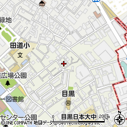 東京都目黒区目黒1丁目11周辺の地図