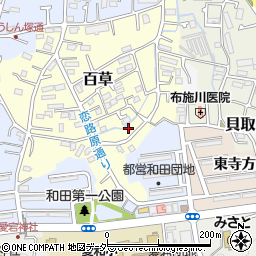 東京都多摩市百草1160周辺の地図