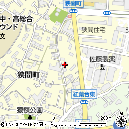 東京都八王子市狭間町1741周辺の地図