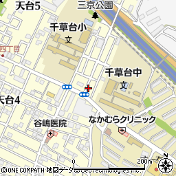 ヤマザキデイリーストアー（コンビニエンス店）天台店周辺の地図