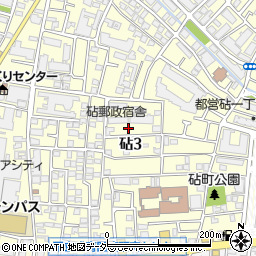 東京都世田谷区砧3丁目周辺の地図
