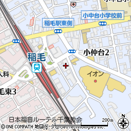 ココカラファイン薬局稲毛店周辺の地図