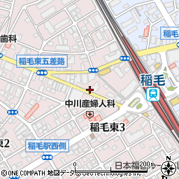 ナビパーク稲毛東第４駐車場周辺の地図