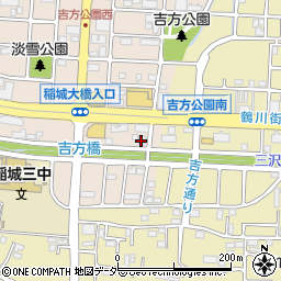 エクセル稲城周辺の地図