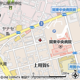 東京都世田谷区上用賀6丁目28周辺の地図
