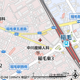 千葉信用金庫稲毛支店周辺の地図