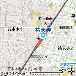 ローソン祐天寺駅前店周辺の地図