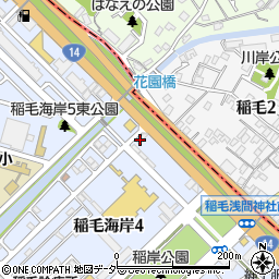 千葉トヨペットＵＶＩＳ稲毛周辺の地図