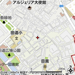 東京都目黒区目黒1丁目12周辺の地図