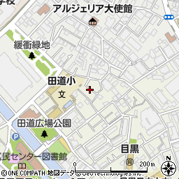 東京都目黒区目黒1丁目13周辺の地図