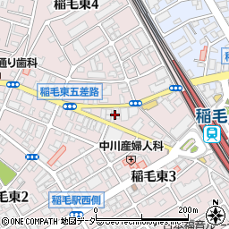 スクルドエンジェル稲毛駅前園周辺の地図