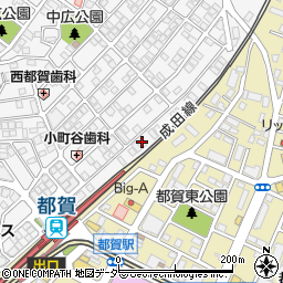 都賀質店周辺の地図