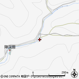 陣馬の湯姫谷周辺の地図