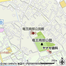 竜王南部公民館周辺の地図