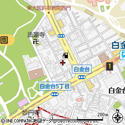 東京都港区白金台5丁目17-10周辺の地図