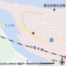 兵庫県香美町（美方郡）香住区七日市周辺の地図