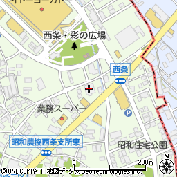 フォーエル　甲府昭和店周辺の地図
