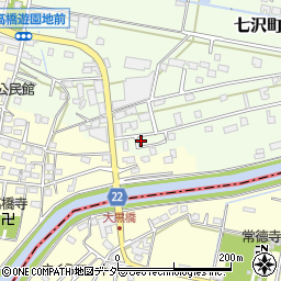 山梨県甲府市七沢町502-24周辺の地図