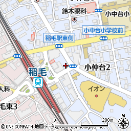 松屋 稲毛店周辺の地図