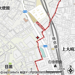 東京都目黒区目黒1丁目1-6周辺の地図