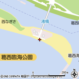 葛西海浜公園（東なぎさ・西なぎさ）周辺の地図