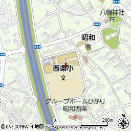 昭和町立西条小学校周辺の地図