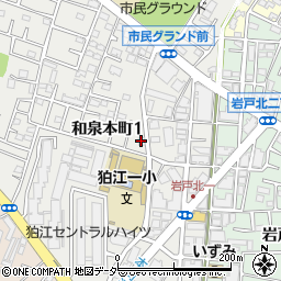 岩崎瓦店周辺の地図