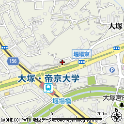 松屋帝京大学前店周辺の地図