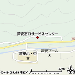 芦安郵便局周辺の地図