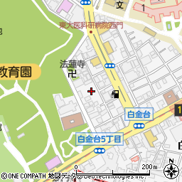 東京都港区白金台5丁目13-13周辺の地図
