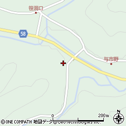岐阜県下呂市金山町菅田笹洞774-1周辺の地図