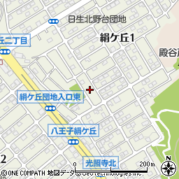 東京都八王子市絹ケ丘1丁目46周辺の地図