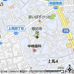 世田谷ペット斎場　駐車場周辺の地図
