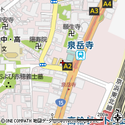 炭火焼肉 有田牛 泉岳寺駅前店周辺の地図