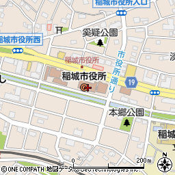 東京都稲城市周辺の地図