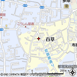 東京都多摩市百草1113周辺の地図