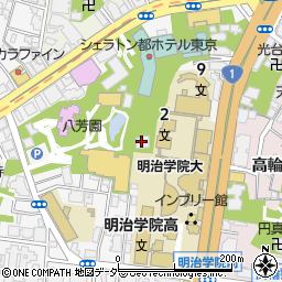 東京都港区白金台1丁目周辺の地図