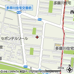 多摩川住宅ト－７号棟周辺の地図