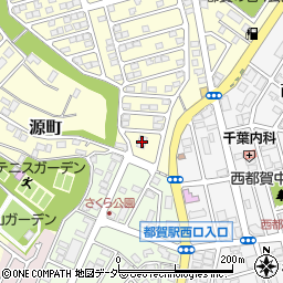 都賀の台自治会館周辺の地図