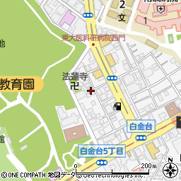 東京都港区白金台5丁目13周辺の地図