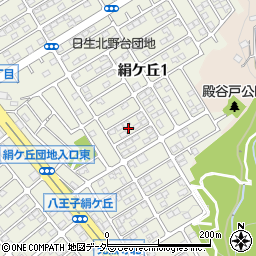 東京都八王子市絹ケ丘1丁目44周辺の地図